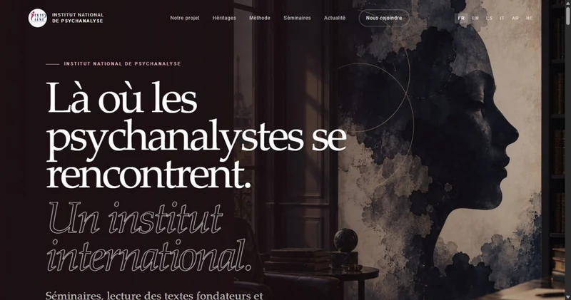 Accueil du site Institut national de psychanalyse